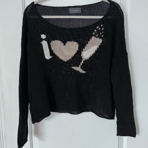 Wooden Ships Sweaters - Wooden Ships I ❤️ champagne bubbles oversized lightweight sweater X/S
